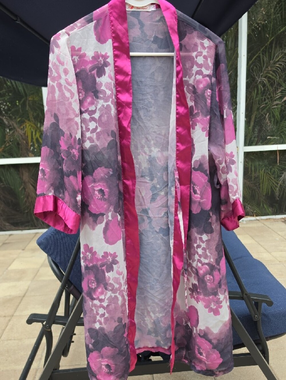 Beautiful Pink Floral Kimono